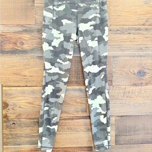 Lululemon Athletica Green & Yellow Camo Leggings